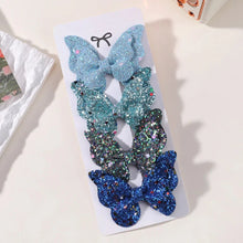 Load image into Gallery viewer, 4Pcs Candy Colored Hair Clips for Girls Cute Double-Layered Bows
