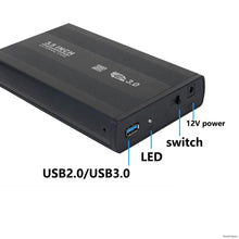 Load image into Gallery viewer, USB to SATA IDE HDD SSD 2.5/3.5 inch Adapter Hard Drive Enclosure USB3.0 Case HD External Solid State Hard Disk Box Adapter
