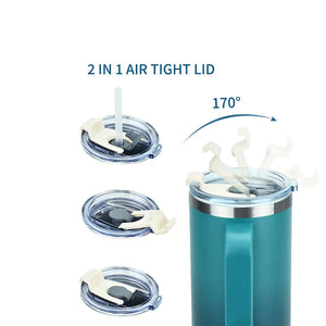 Replacement Lid Compatible with Stanley Adventure Quencher Travel 40 OZ Clear Spill Proof Tumbler Cover Compatible with Stanley