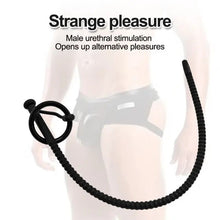 Load image into Gallery viewer, Soft Silicone Urethral Catheter Urethra Dilator Hollow Urethral Plug Probe Tube Threaded Extended Horse eye Masturbator for Men
