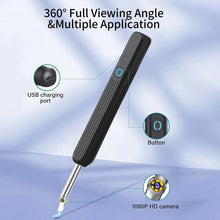 Load image into Gallery viewer, Ear Wax Cleaner Smart Ear Cleaner Otoscope Ear Wax Removal Tool with Camera Ear Endoscope 1080P Kit for iPhone iPad Android
