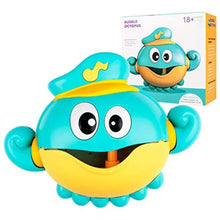 Load image into Gallery viewer, Baby Bath Toys Bubble Machine Crabs Frog Music Kids Bath Toy Bathtub Soap Automatic Bubble Maker Baby Bathroom Toy for Children
