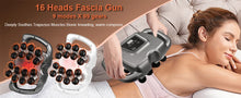 Load image into Gallery viewer, Fascia Gun Muscle Massager Gun Sixteen-head High Frequency Neck Shoulder Waist Massage Machine Professional Fascia Massage Gun
