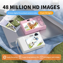 Load image into Gallery viewer, 2.4 Inch Kids Digital Camera 1080P 48MP Retro Students Camera 8 X Zoom Compact Camera Camcorder for Beginner Photography
