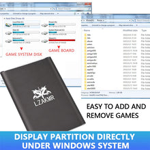 Load image into Gallery viewer, LZAKMR NEW Portable Game Hard Drive Disk 500G 120000+ Games Batocera 33 System Plug and Play For PS1/PSP/SS/DC/MAME/ARCADE/NAOMI
