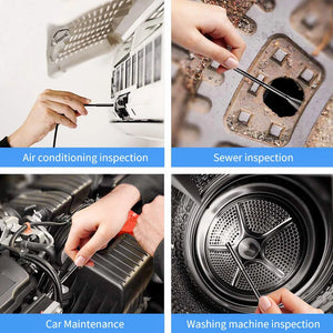 Articulating Borescope 2-Way 180°Rotation Car Endoscope Camera with 8 LED HD 1080P Endoscope Controllable Camera for IOS Android