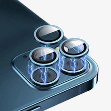 Load image into Gallery viewer, Camera Lens Ring For iPhone 13 14 12 Pro Max Mini Full Cover Metal Ring Tempered Glass On iPhone13pro  Back Screen Protector Camera Tempered Glass Protective Film Aluminum Alloy Camera Lens Cover
