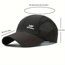 Load image into Gallery viewer, UV Protection Baseball Cap – Quick-Drying, Breathable Strapback for Hiking &amp; Fishing
