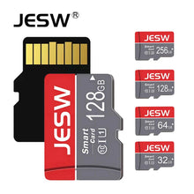 Load image into Gallery viewer, JESW Micro 256G Ultra Memory  SD Card TF Flash Card A1 V10 C10 U1 32GB 64G 16G 8G 4G Micro for Camera UAV Phone  Switch Table
