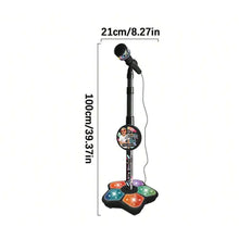 Load image into Gallery viewer, Kids Microphone Stand Toy, Portable Children's Karaoke Electronic, Durable Party Karaoke Microphone Stand, Kids Karaoke Machine
