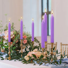 Load image into Gallery viewer, 20-Piece Purple 4-Inch Drip-Free Soy Wax Dinner Candles – Smokeless, Fragrance-Free, Hand-Pulled for Weddings, Parties, and Home Décor

