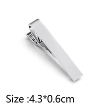 Load image into Gallery viewer, Simple Tie Clip Men Metal Copper Necktie Bar Clip Gold Silver Black 3 Bright Colors Best Gifts For Your Father Lover And Friends  Simple Classic Bar Clasp Practical Necktie Accessories Fashion Men Tie Clips Luxury Clothing Jewelry
