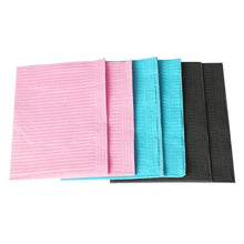 Load image into Gallery viewer, Black/Blue/Pink Disposable Tattoo Tablecloth Absorbent Cloth Towel Cleaning Pad Medical Paper Beauty  Accessories Bibs 125pcs
