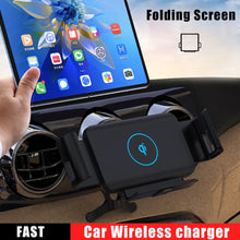 Load image into Gallery viewer, Automatic Clamping Car Wireless Charger for Samsung Galaxy Z Fold 5 4 3 Note20 9 iPhone 12 11 13 Max Air Vent Mount Phone Holder
