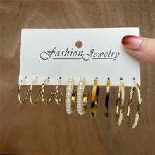 Load image into Gallery viewer, Gold Butterfly &amp; Heart Dangle Earrings Set – Acrylic Drop Jewelry for Women
