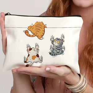 Medicine-Themed Cosmetic Travel Bag - Foldable Zippered Makeup Organizer, Gift for Healthcare Professionals, Cosmetic Bag