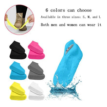 Load image into Gallery viewer, Reusable Silicone Waterproof Shoe Covers – Non-Slip Rain Boot Overshoes
