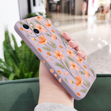 Load image into Gallery viewer, Brilliant Flowers Phone Case For iPhone 14 13 Pro Max Mini Cute Multicolored Flowers Pattern Cover Slim Silicone Shockproof Bumper Back Cover
