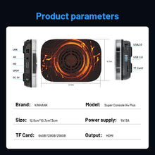 Load image into Gallery viewer, KINHANK Amlogic S905X4 Retro Video Game Console Super Console X4 Plus 90000 Game for 60+ Emulators Arcade/MAME/NAOMI 4K HD TVBox
