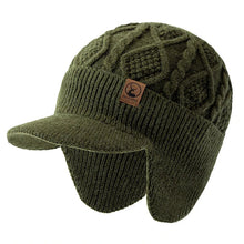 Load image into Gallery viewer, New Unisex Winter Hat Plush Fur Lined Warm Earflap Cap Stylish Soft Beanie Hat  Outdoor Thick Ski Sports Knitted Hat
