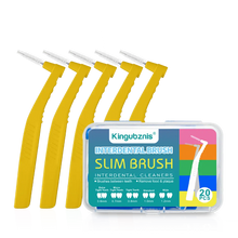 Load image into Gallery viewer, Interdental Brush 20-Pack - Soft Mini Brushes with Dust Cover for Orthodontic and Dental Cleaning
