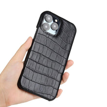Load image into Gallery viewer, Unique Leather Case For iPhone 13 14 11 12 Pro Max XR X XS Strong Hard Shockproof Cover Green Leather Cover Classic Fashion Case for iPhone Protective Case
