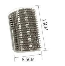Load image into Gallery viewer, Cat Corner Brush Comb Massager with Catnip – Self-Grooming Wall Arch Scratcher &amp; Hair Removal Tool for Cats
