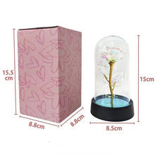 Load image into Gallery viewer, Artificial Rose Flowers Valentines Day Gift for Girlfriend Eternal Rose LED Light Foil Flower Wedding Decor Christmas Gifts
