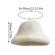 Load image into Gallery viewer, Fluffy Fur Fisherman Hat For Women Winter Plush Ear Protection Cap Windproof Warm Female Panama Caps Solid Fashion Bucket Hat
