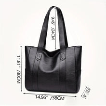 Load image into Gallery viewer, Vintage Large Capacity Tote Bag, Retro Vegan Shoulder Bag, Women's Casual Handbag For Commute
