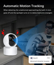Load image into Gallery viewer, 8MP 4K WiFi Security Indoor Camera 5X Digital Zoom Pan Tilt IP Camera Ai Automatic Tracking Night Vision Intercom Security
