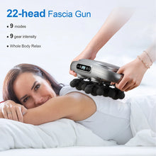 Load image into Gallery viewer, 22-Head Fascia Gun High-Frequency Vibration Body Massage Gun Back and Waist Massager Neck Shoulder Massager Muscle masajeador

