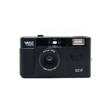 Load image into Gallery viewer, Vibe Vintage Retro 501F 35mm Reusable Non-Disposable Film Camera Black/Red/Champagne Silver/Pink
