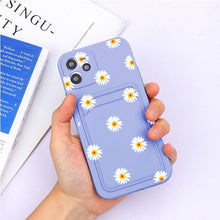 Load image into Gallery viewer, Soft Silicone Wallet Card Holder Phone Case For iPhone 11 mini Cases For iPhone 7 8 Cover Simple Silicone Protective Case For iPhone Girls Women Soft Slim Fit iPhone Case

