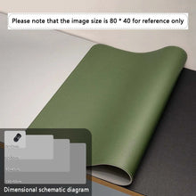 Load image into Gallery viewer, Large PU Leather Office Desk Mat – Waterproof Dual-Tone Mouse Pad &amp; Keyboard Desk Protector for Home or Office
