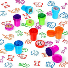 Load image into Gallery viewer, 10pcs Assorted Self-Inking Stamps for Kids - DIY Craft &amp; Scrapbooking
