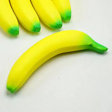 Load image into Gallery viewer, Anti-Stress Squishy Banana Toy – Jumbo Slow Rising Fruit Squeeze
