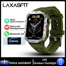 Load image into Gallery viewer, LAXASFIT 2024 Outdoor Military Men's Smart Watch Bluetooth
