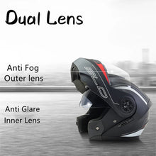 Load image into Gallery viewer, BLD Personalised Motorcycle Full Face Helmet Men Women Fashion Dual Lens Helmets Motocross Racing Modular Flip Up Casco Moto
