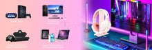 Load image into Gallery viewer, QearFun New Pink Headphones for PC Girls Gaming Wired Headset with Microphone Gamer for PS4 Windows XP/7/8/10 Laptop Phone
