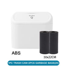 Load image into Gallery viewer, Car Trash Can (with Lid) Contains 60 (300) Garbage Bags, Small Car Trash Can, Leak-proof Mini Car Accessories
