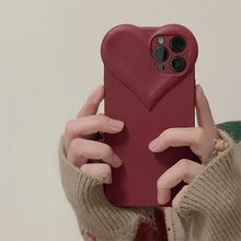 Load image into Gallery viewer, Fashion Cool Black Love Heart Phone Case For iPhone 14 13 Pro Max 12 11 XR XS Dustproof Soft Shockproof Back Cover  Luxury Soft Back Cover Raised Full Camera Protection Bumper Silicone Shockproof Phone Case
