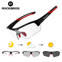 Load image into Gallery viewer, ROCKBROS Photochromic Cycling Sunglasses Eyewear UV400 MTB Road Bicycle Myopia Goggles For Women Men Outdoor Sports Bike Glasses
