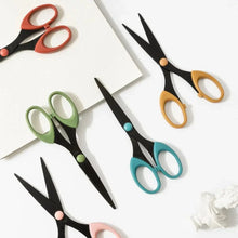 Load image into Gallery viewer, Color Scissors with Stainless Steel Blade - Safe Design for Paper Cutting, Crafts, and Office Use
