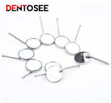 Load image into Gallery viewer, 10pcs/set Dental Mouth Mirror Reflector Dentist Equipment Stainless Steel Dental Mouth Mirror Oral Care Tool Set Kit
