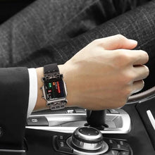 Load image into Gallery viewer, LED Watch Men Fashion Creative Crab Type Electronic Watch Luminous Binary Gift Business Style Cool Waterproof Multi Function
