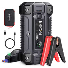 Load image into Gallery viewer, Car Jump Starter 3000A/4000A/5000A Battery Charger Emergency Power Bank Booster for 12V Gasoline and Diesel Vehicles Starting
