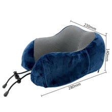 Load image into Gallery viewer, U Shaped Memory Foam Neck Cushion Travel Healthcare Soft Travel Pillow Neck Cervical Airplane Pillow
