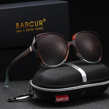 Load image into Gallery viewer, BARCUR Oversized Square Polarized Sunglasses for Women – Fashion Gradient Lens Summer Eyewear with UV400 Protection – Lightweight PC Comfortable Frame Trendy Street Style Shades for Summer Shopping Beach &amp; Travel

