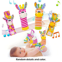 Load image into Gallery viewer, Baby Wrist Rattle Socks Sensory Educational Toys Set
